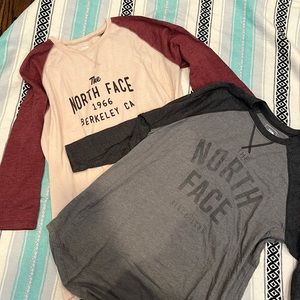 SELLING TOGETHER! 3/4 Sleeve North Face Tee’s